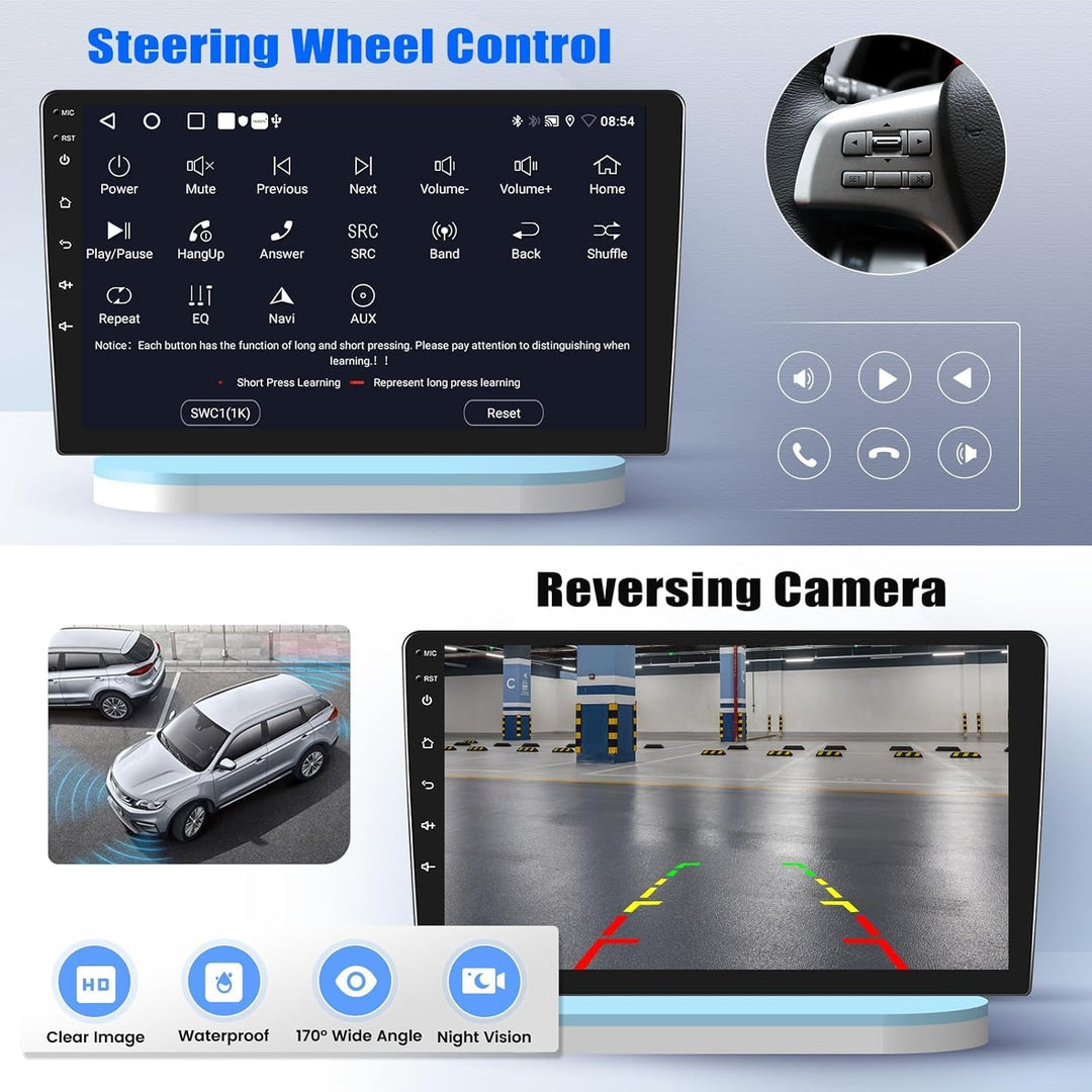 SIXTOP 2G+64G Android 13 Autoradio mit Bluetooth für BMW 1 Series E81 E82 E87 E88 2004-2012 mit Carp