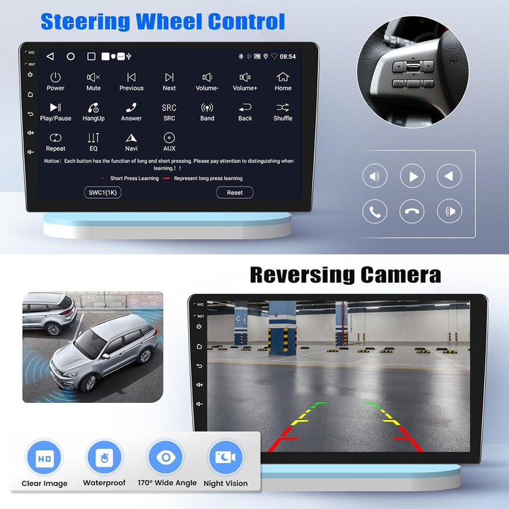 SIXTOP 2G+64G Android 13 Autoradio mit Bluetooth für BMW 1 Series E81 E82 E87 E88 2004-2012 mit Carp