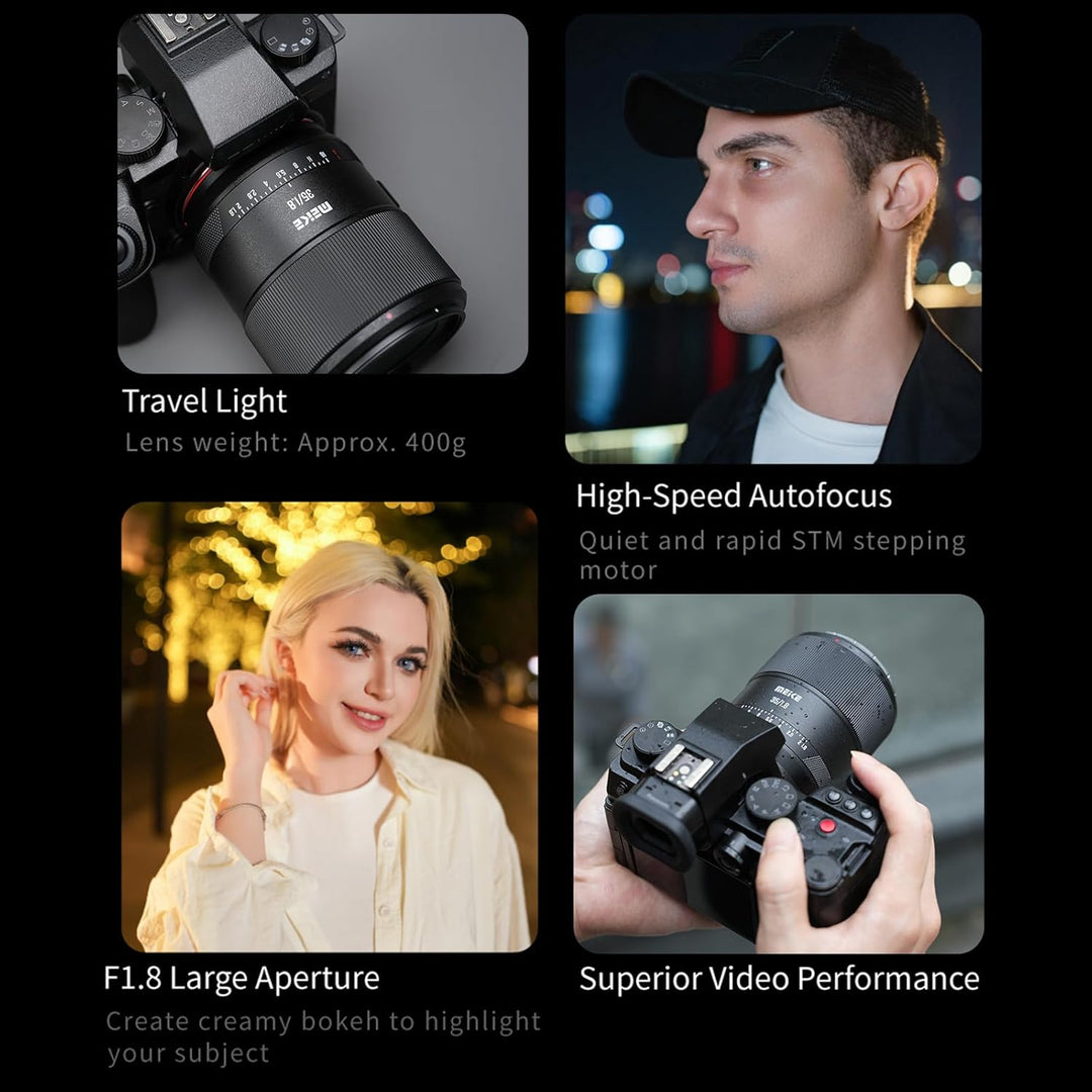 Meike Pro 35mm F1.8 Weitwinkel Autofokus AF STM Full Frame Hohe Auflösung 8K Portrait Prime Lens Kom