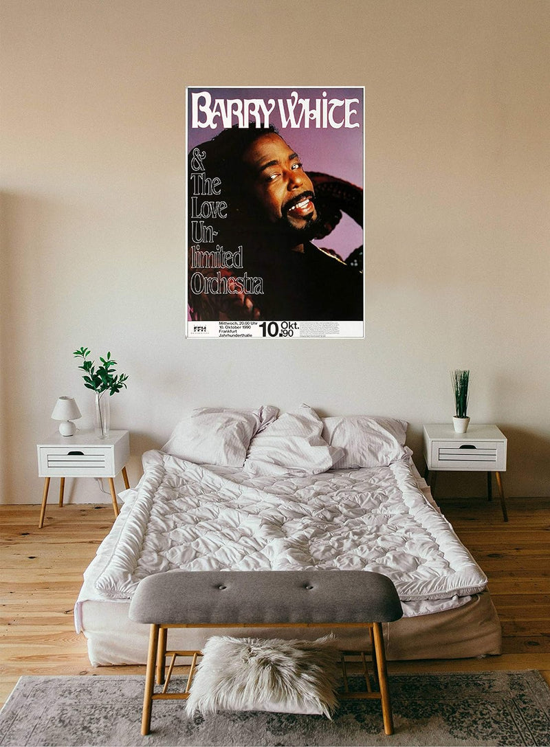 Barry White - The Man is Back, Frankfurt 1990 » Konzertplakat/Premium Poster | Live Konzert Veransta