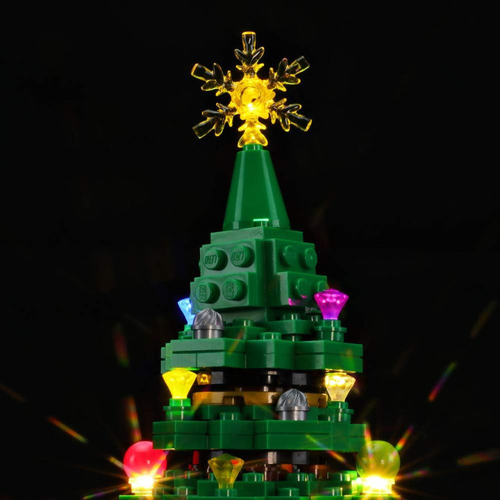 BRIKSMAX Led Beleuchtungsset für Lego Weihnachtsbaum,Kompatibel Mit Lego 40338 Bausteinen Modell - O