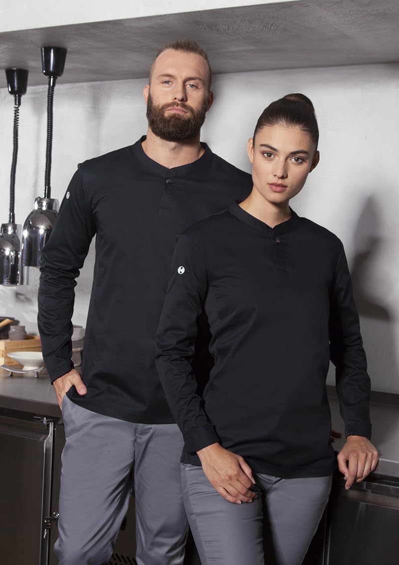 Karlowsky Herren Langarm Arbeitsshirt Performance 60% Baumwolle, 40% Polyester XL Schwarz, XL Schwar