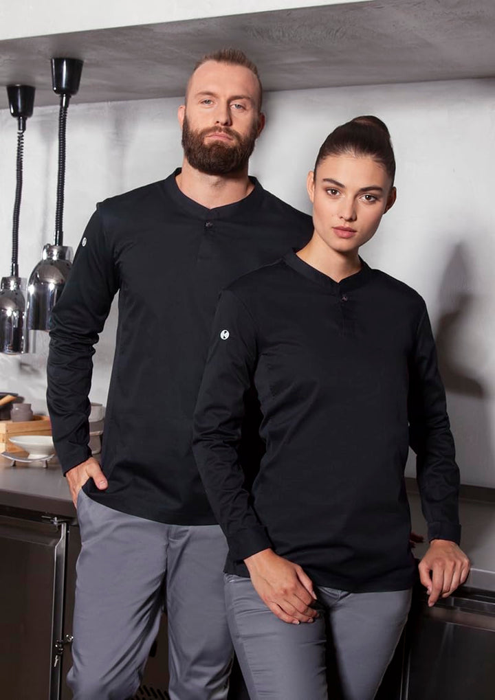 Karlowsky Herren Langarm Arbeitsshirt Performance 60% Baumwolle, 40% Polyester XL Schwarz, XL Schwar