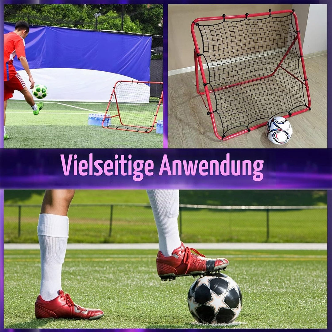 Swpeet 1Pcs Red Soccer Rebounder Net, Perfect for Team or Solo Soccer Training