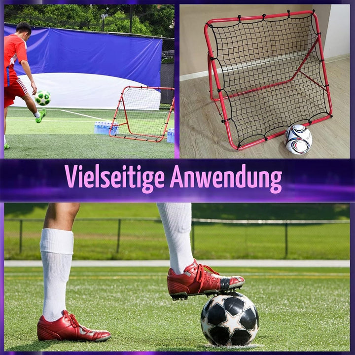 Swpeet 1Pcs Red Soccer Rebounder Net, Perfect for Team or Solo Soccer Training