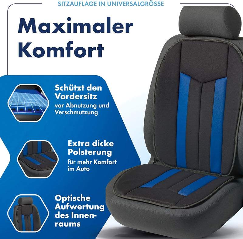 Walser Auto-Sitzauflage Elegance Plus, Universaler Sitzaufleger-Auto, Auto-Schutzunterlage, PKW-Sitz