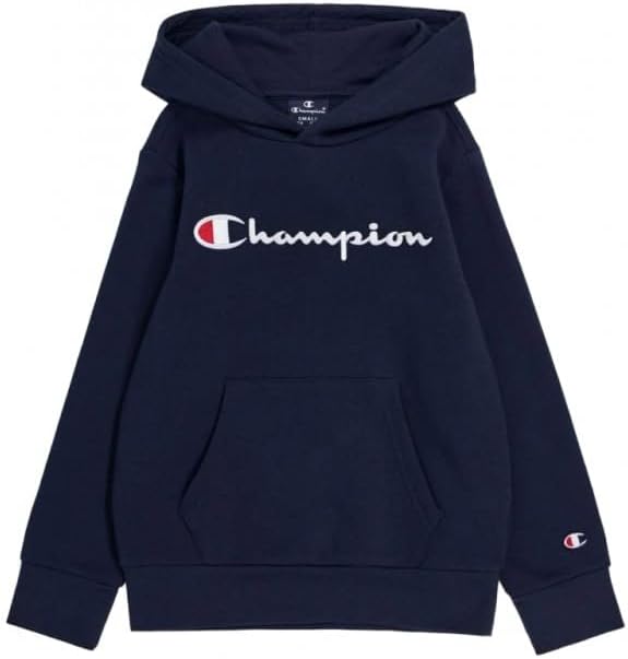 Champion Jungen Kapuzenpullover Legacy- Classic Logo, 6 Jahre Marineblau
