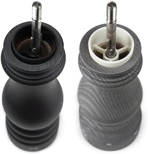 Duo Pfeffer- und Salzmühle Paris u'Select 18 cm + Trichter aus Edelstahl, Graphit Leicht