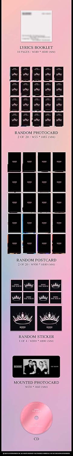 Blackpink - The Album [Random Ver.] (1st Full Album) [Pre Order] CD+Photobook+Others with Tracking C