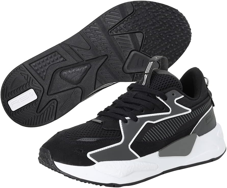 PUMA Unisex Rs-z ReinventionSneaker 44.5 EU Black Dark Shadow White, 44.5 EU Black Dark Shadow White