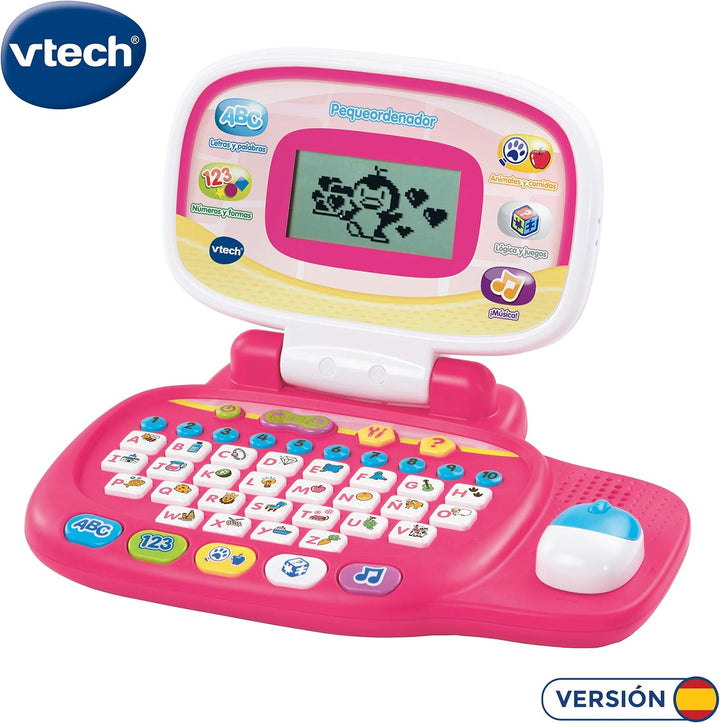 VTECH – Kleine Computer, Mehrfarbig (3480 – 155422) Sin tañosllaños Rosa, Rosa