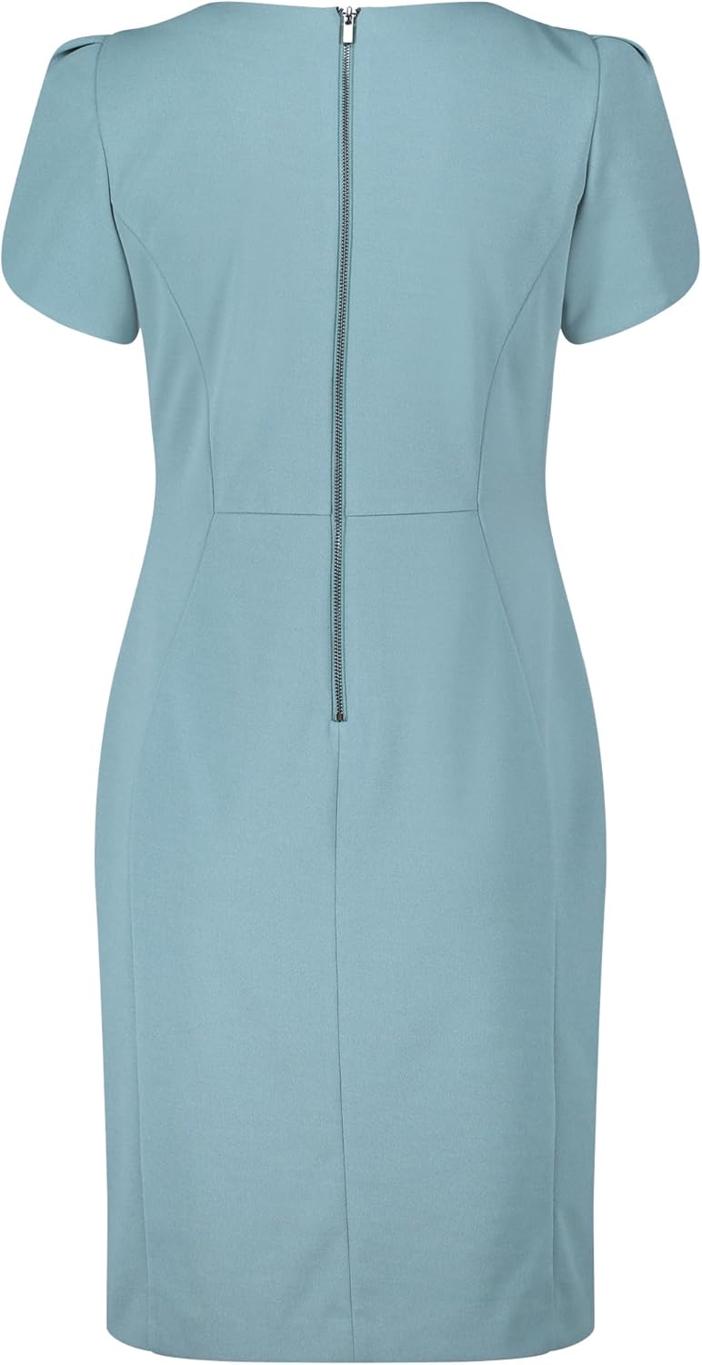 Vera Mont Damen Cocktailkleid Kurzarm 36 Smoky Turquoise, 36 Smoky Turquoise