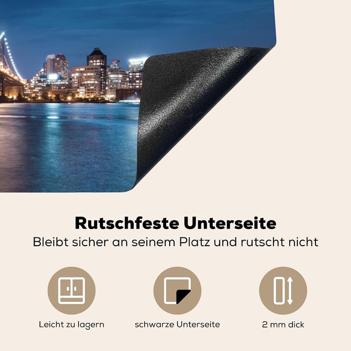 KitchenYeah© Herdabdeckplatte Einteilig Küche Herdabdeckung Induktionsfeld Ceranfeld Herdabdeckplatt