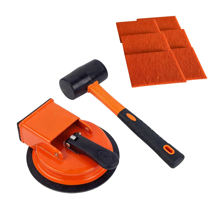BodenlüCken Fixierer Set, Bodenfugen-Reparaturwerkzeugs, Werkzeug Laminat-BodenlüCken Mit Gummihamme