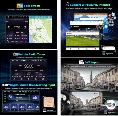 Android 11 Autoradio für Ford Focus Mondeo S/C-Max Galaxy DVD Player GPS Navi Carplay Android Auto D