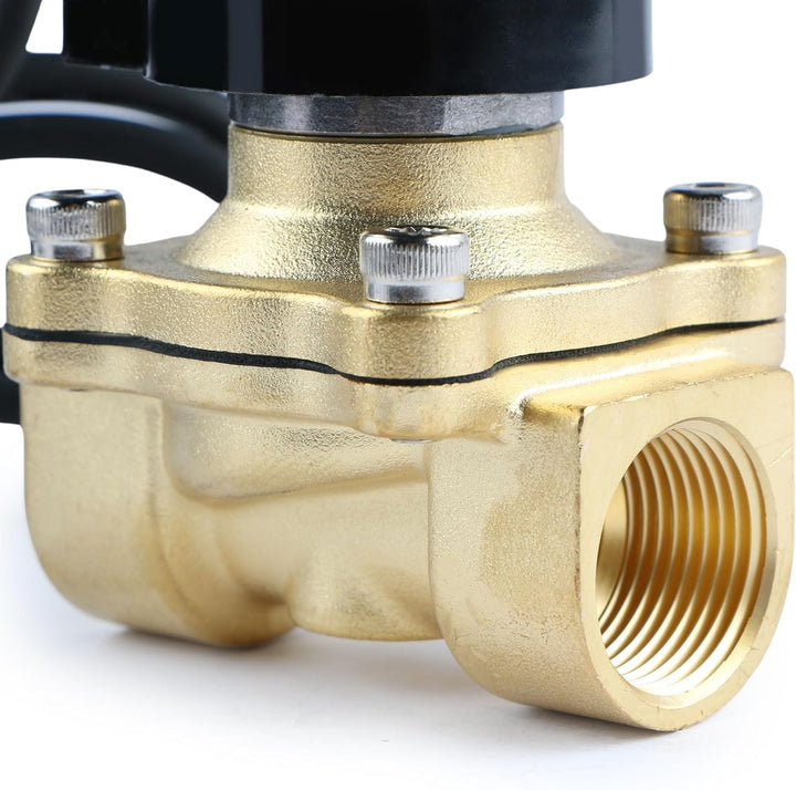 U.S. Solid 3/4" Messing Elektrisches Magnetventil Unterwasser IP67 230V AC stromlos geschlossen, Vit