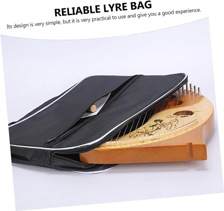 HEMOTON Dicke Polyester Lyre Bag Handtasche Instrumententasche Wasserabweisend Staubschutz Praktisch