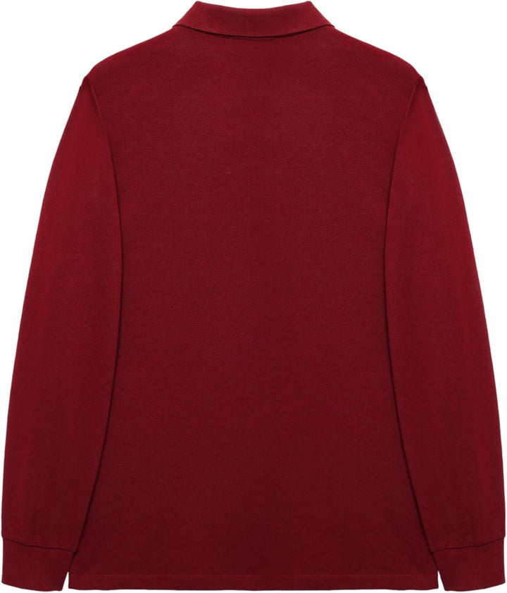 Polo Club Herren Poloshirt Kurzarm Regular Fit Baumwolle Männer Polohemd Longsleeve S Granat, S Gran