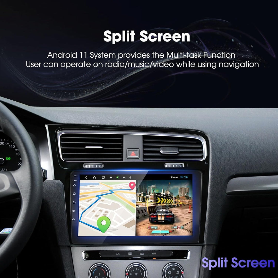 LEXXSON Android Auto Carplay Autoradio für VW Golf 7 MK7 Golf VII 2012-2020,10,1 Zoll Touchscreen AM