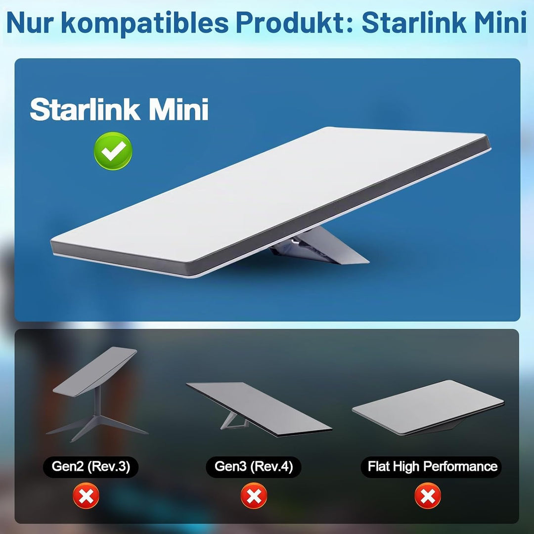 Starlink Mini Case Cover, Mini Protective Cover Liquid Silicone Case Grey mini Asche, mini Asche