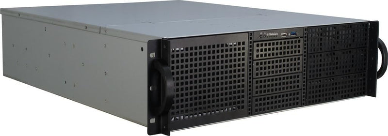 INTER-TECH IPC 3U-30240 48,26cm 19Zoll 6X 5,25 EXT. 12x 3,5 int. 14x 2,5 int. o. PSU