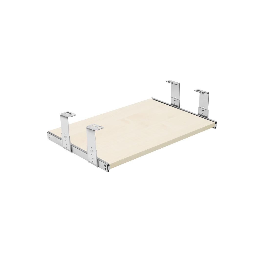 FIX&amp;EASY Tastaturauszug Up&amp;Down-XL, Tastaturablage 390X300mm ahorn Dekor, Auszugschienen mit Einrast
