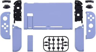 eXtremeRate Hülle Case für Nintendo Switch Joycon/Konsole, Rückgehäuse&Kickstand für Switch Console,