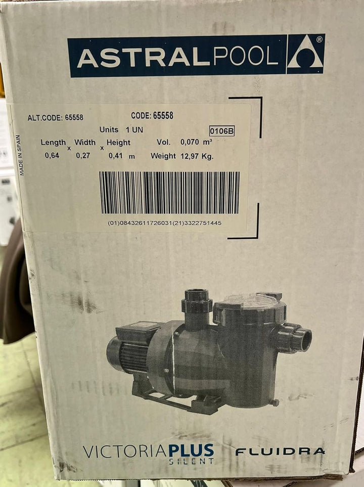 Astral Pool Victoria Plus Poolpumpe 10,0 m³/h 230 Volt 1/2 CV, 1/2 CV