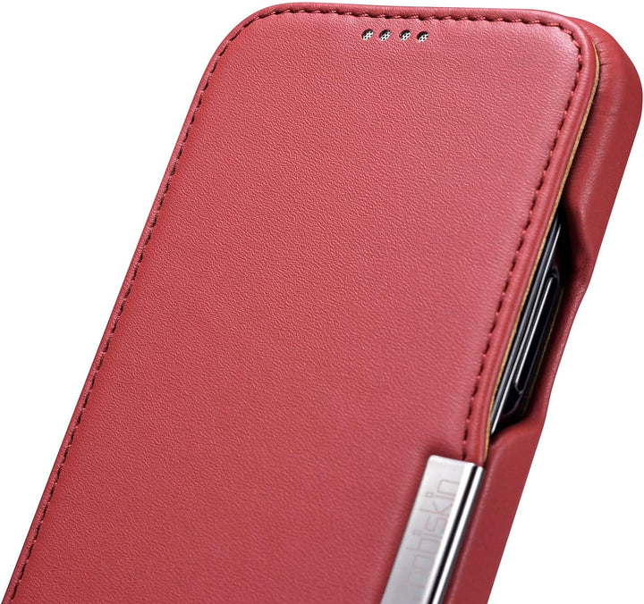 Mobiskin Hülle kompatibel mit Apple iPhone 12 und iPhone 12 PRO (6,1 Zoll), Handyhülle mit echtem Le
