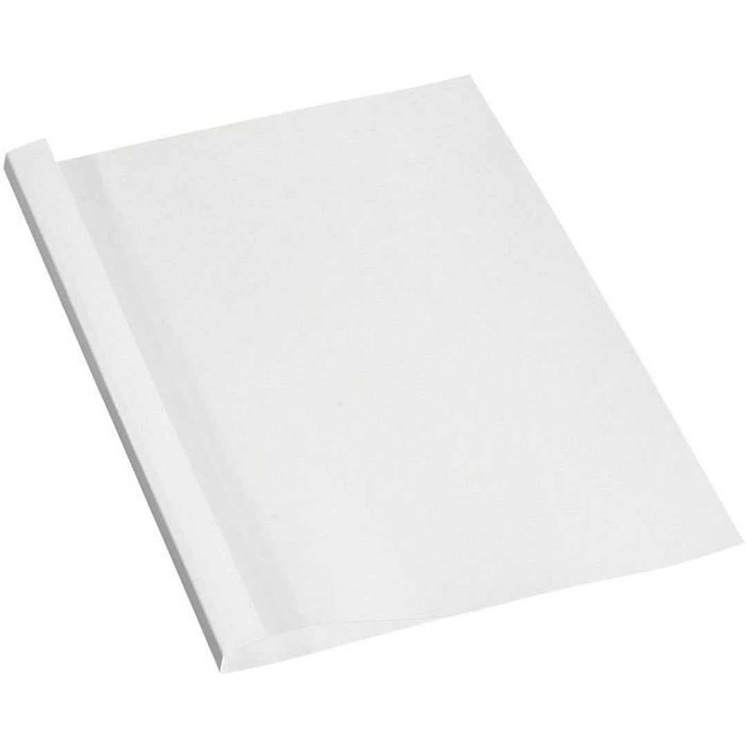 Fellowes Thermobindemappen Standard, 150 Mikron Vorderseite (PVC) / 200g/m² Rücken (glänzend), weiss