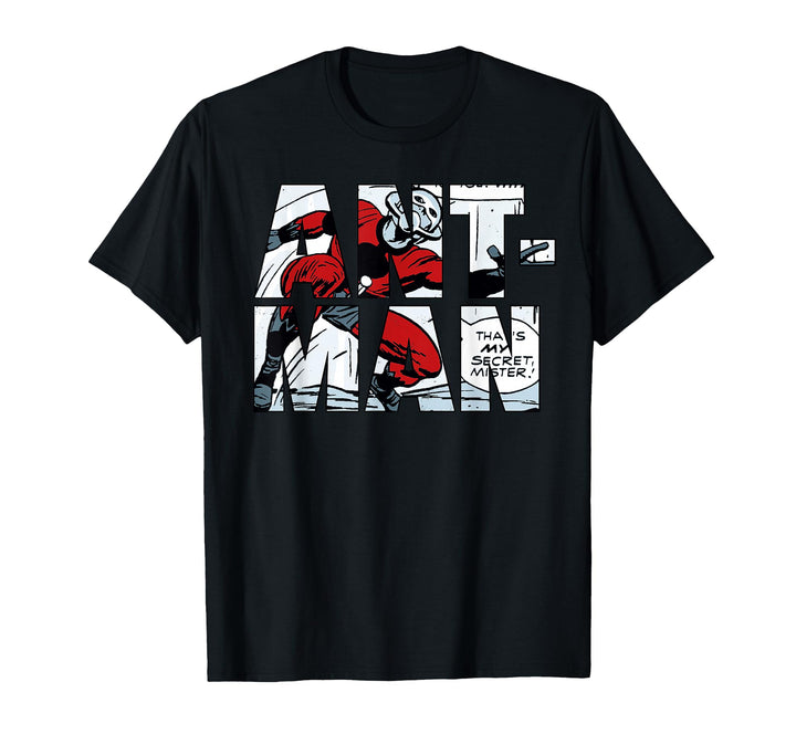 Mens Marvel Ant-Man Classic Retro Comic Strip Letter Fill T-Shirt Large Royal Blue
