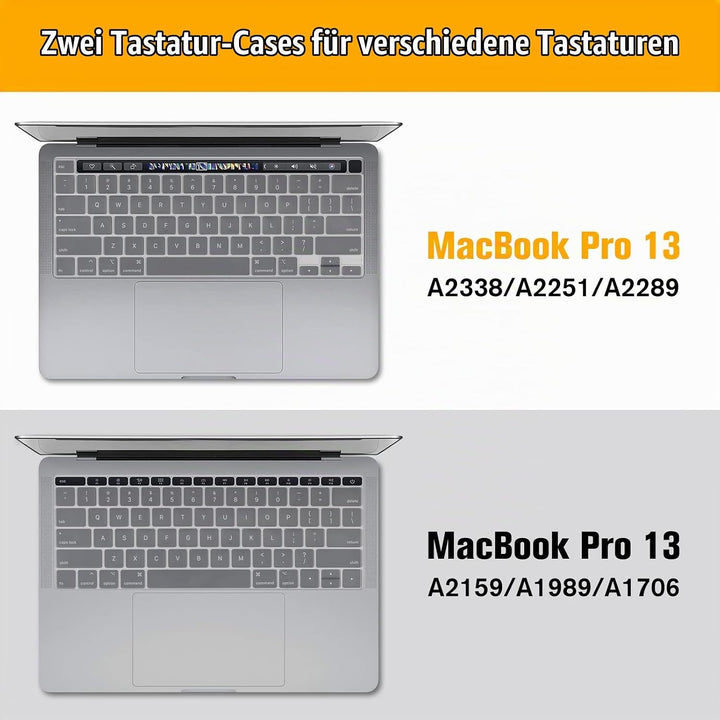 Fintie Hülle Kompatibel mit MacBook Pro 13 Zoll M2/M1 (2022-2016) A2338/A2289/A2251/A2159/A1989/A170