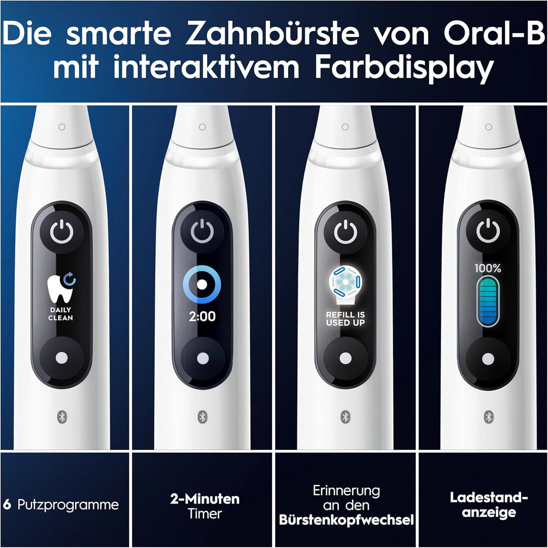 Oral-B iO Series 8 Plus Edition Elektrische Zahnbürste/Electric Toothbrush, PLUS 3 Aufsteckbürsten,