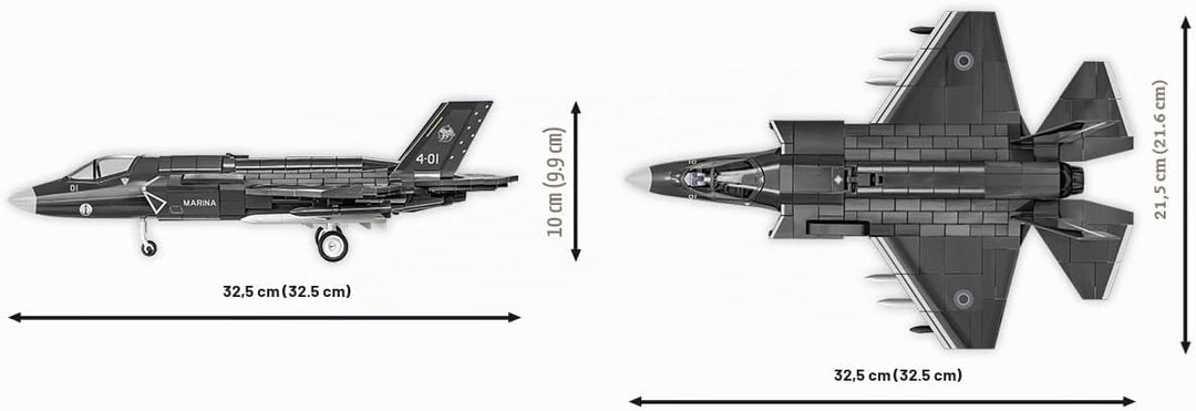 COBI.Bike F-35B STOVL Lightning II, Grau Metallisch