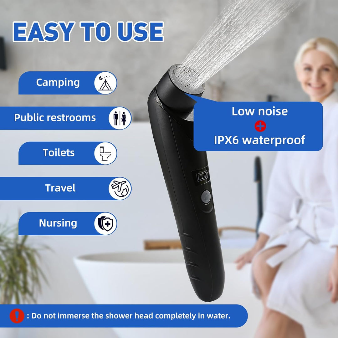 Portable Bidet, 2.5L Elektrisch Bidet, Reise Bidet Handbrause für Toilette Outdoor, Camping Flasche