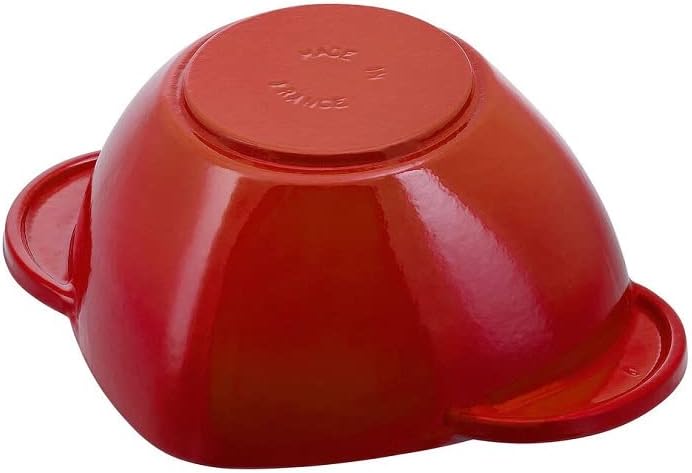 Staub 40509-798-0 Cocotte/Bräter, Herz 20 cm, 1,75 L, mit mattschwarzer Emaillierung im Inneren des