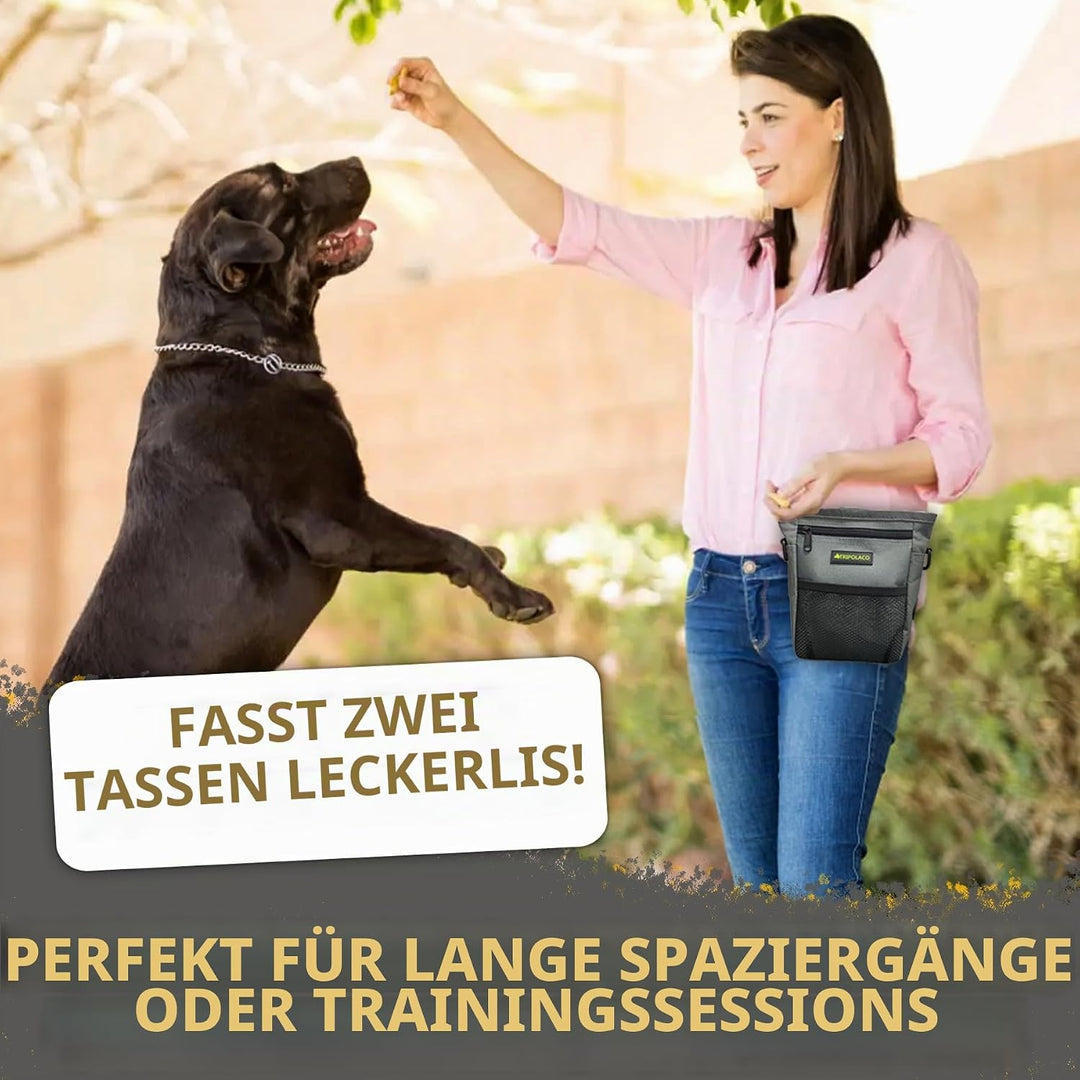 Leckerlitasche für Hunde – Magnetischer Leckerlibeutel für Hunde mit Mehreren Taschen, Kotbeutelspen