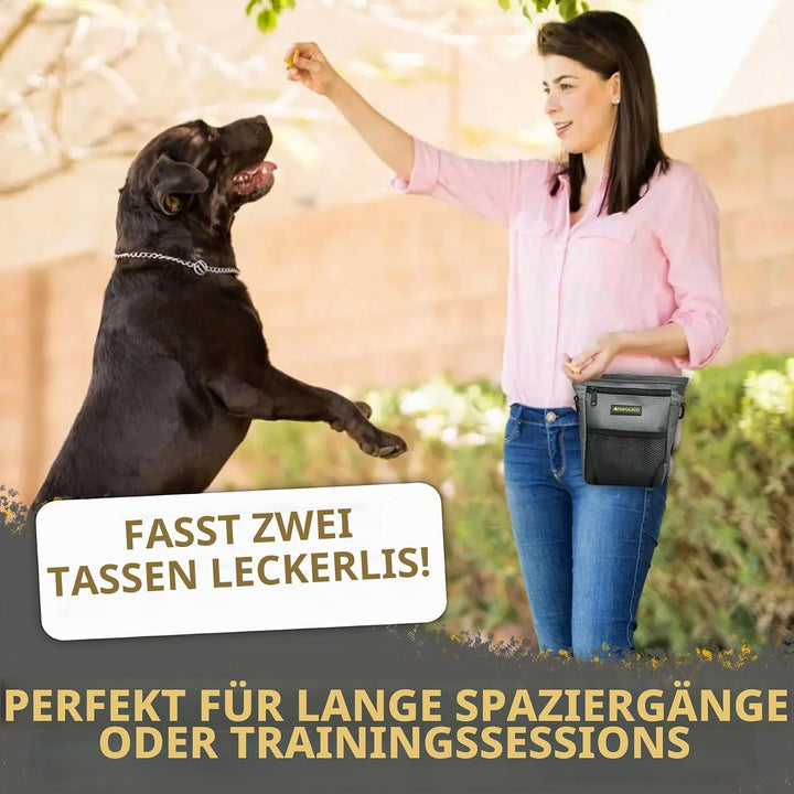 Leckerlitasche für Hunde – Magnetischer Leckerlibeutel für Hunde mit Mehreren Taschen, Kotbeutelspen