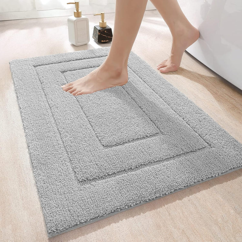 DEXI Badteppich rutschfeste,weicher Badezimmerteppich Wasserabsorbierend Badematte maschinenwaschbar