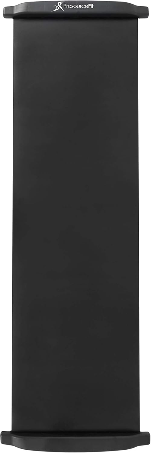 ProSourceFit Rutschbrett-Matte für Übungen, 1,8 m, mit Endstoppern, Booties und Tragetasche für Low-