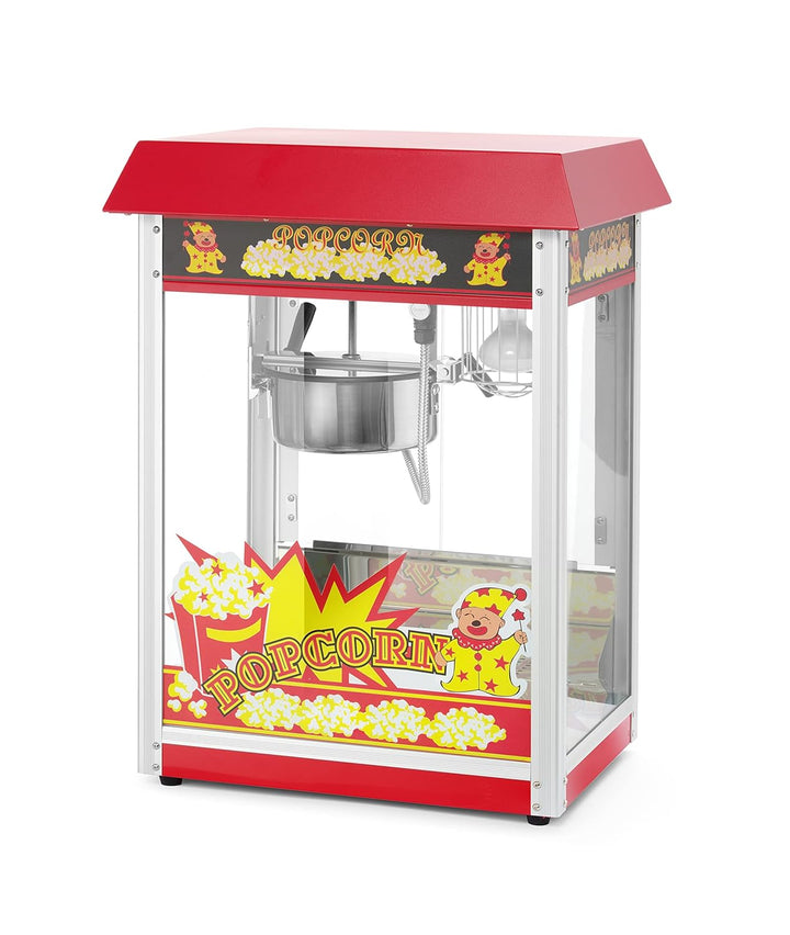 HENDI Popcorn-Maschine, Popcornmaschine, Popcorn Maker, mit Krümelschublade, 230V, 1500W, 560x420x(H