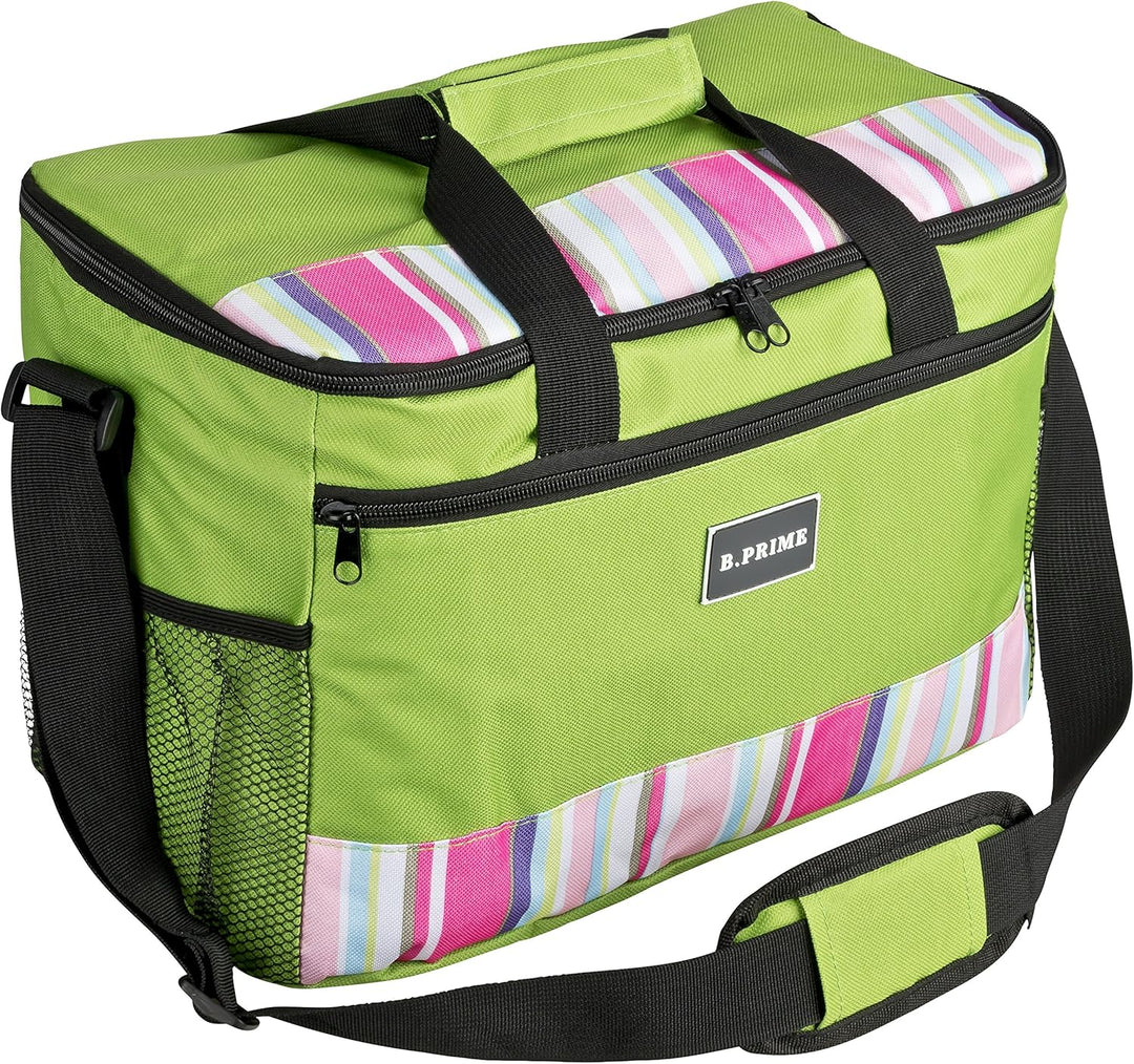 B.PRIME 20L Kühltasche Classic I 36x26x22cm I Isoliertasche I Lunch-Tasche I Kühlbox I Picknick-Tasc