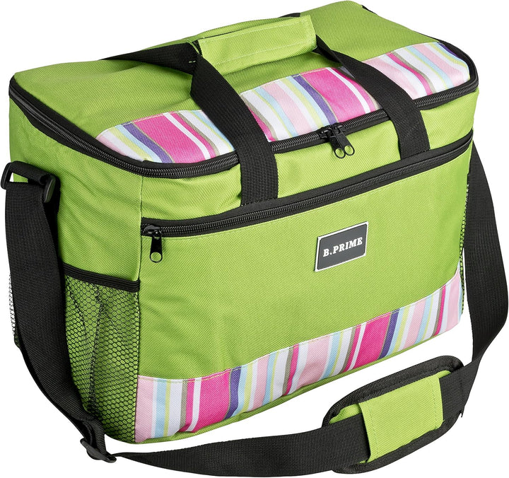 B.PRIME 20L Kühltasche Classic I 36x26x22cm I Isoliertasche I Lunch-Tasche I Kühlbox I Picknick-Tasc