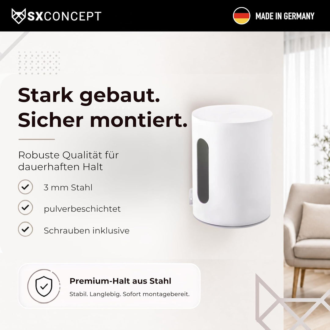 SX-Concept Wandhalterung für Sonos Sub Mini | Minimalistisches Design | geringer Wandabstand | Made