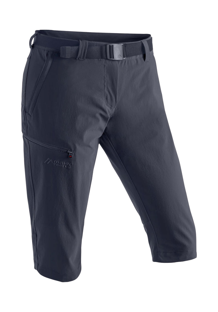 Maier Sports Damen Inara Slim Capri Hose, Night Sky, XS, Blau