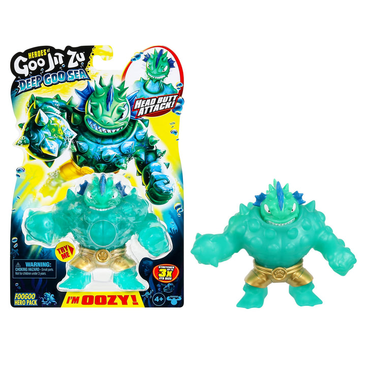 Heroes of Goo Jit Zu Deep GOO Sea Helden-Packung mit Foogoo. Super Stretchy und Dehnbare Actionfigur