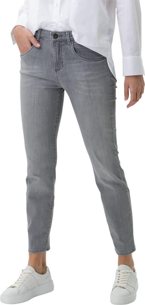 BRAX Damen Style Shakira S Verkürzte Light Denim Jeans 26W / 30L Used Light Grey, 26W / 30L Used Lig