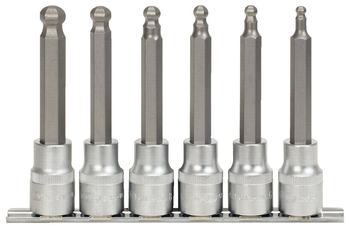 KS Tools 911.1650 1/2" Bit-Stecknuss-Satz Innensechskant, 6-tlg.