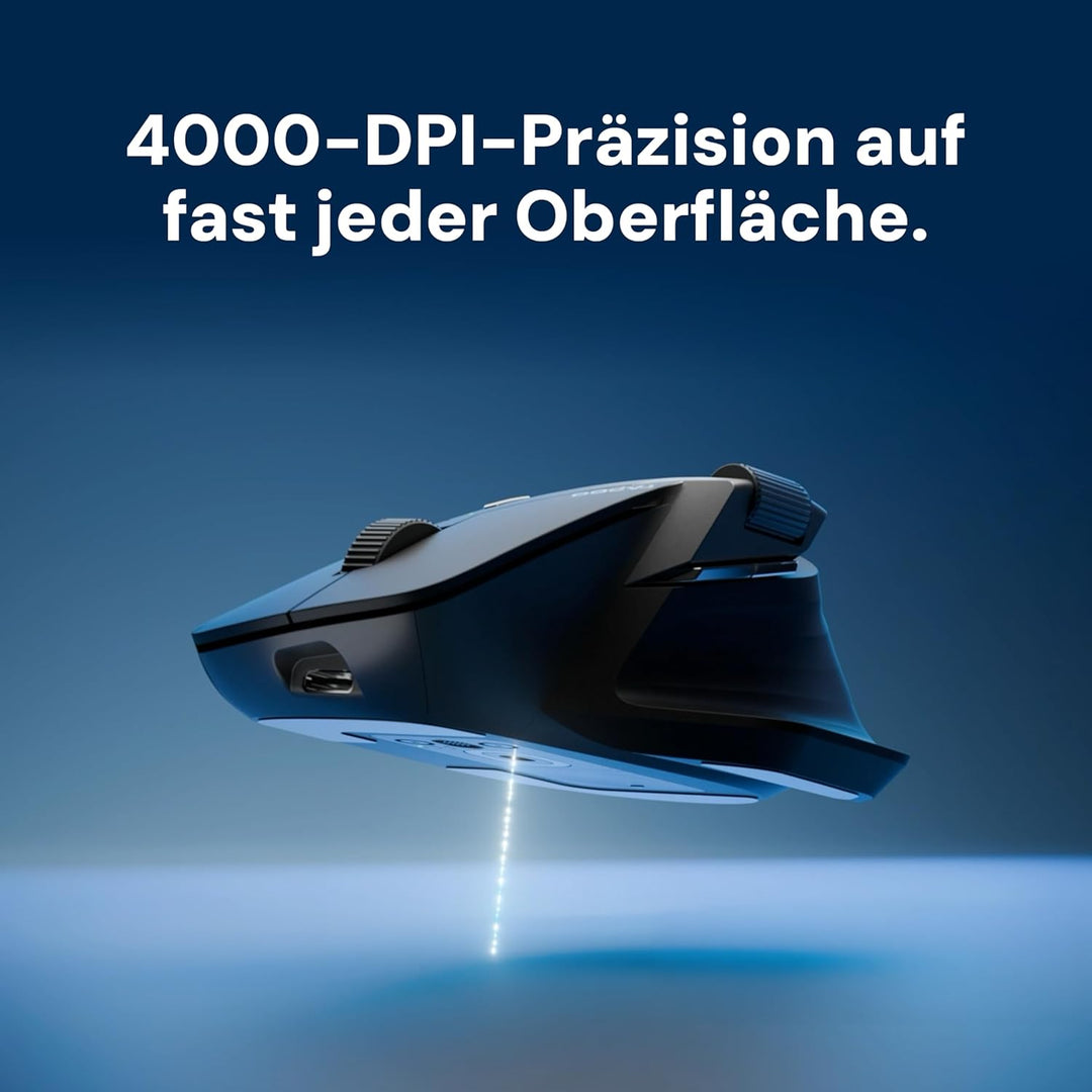 Rapoo MT760L wireless Mouse silent - USB Wireless 2.4G und Bluetooth Maus kabellos, bis 4000 DPI, le