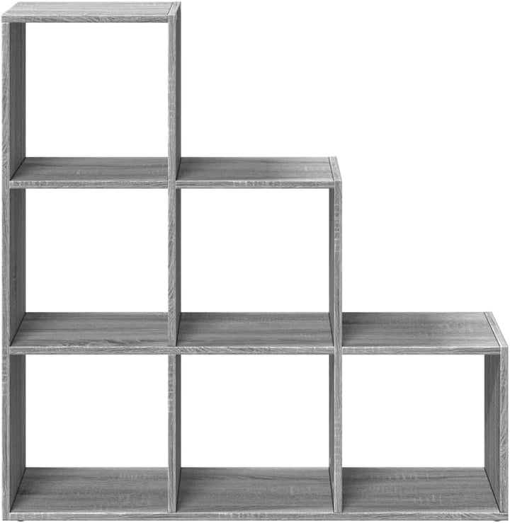 vidaXL Raumteiler Bücherregal 3 Etagen, Standregal Treppenregal für Wohnzimmer Schlafzimmer Büro, St